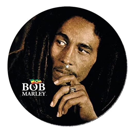 Bob Marley - Tapete para tocadiscos para mezclar, rascar DJ y escuchar el hogar (diseño de leyenda)