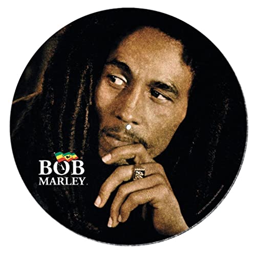 Bob Marley Tapis de disque vinyle pour mixage, griffoir DJ et écoute à la maison (design légende) – Produit officiel
