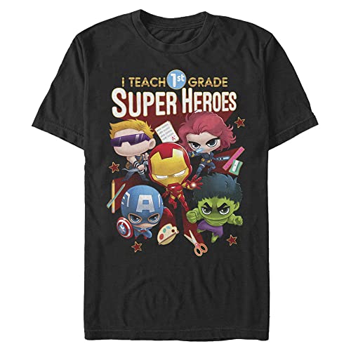 T-shirt Marvel homme 3XL noir pour enseignant de primaire et look décontracté au quotidien