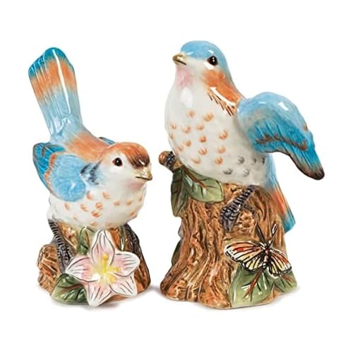 Fitz & Floyd Toulouse Salt and Pepper Set, Blue, 2 Piece