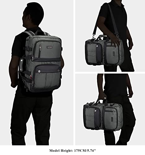 Witzman Carry On Travel Backpack For Men Women Airline Approved Laptop Backpack Convertible Duffel Bag(B683 Blackish Green) #TOP2