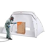 VEVOR Portable Paint Booth, Larger Spray Paint Tent with Built-in Floor & Mesh Screen, Painting Tent Station for Furniture DIY Hobby Tool, 10x7x6ft Spray Paint Shelter