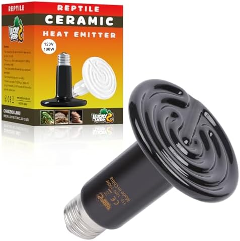 REPTI ZOO 100W Reptile Heat Lamp 2Pack Ceramic Heat — lifestyle photo