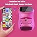 Automatic Smart 3D Art Nail Printer, Digital Mobile Nail Art Printer - Mini Portable Nail Painting Machine Control Through Free Mobile App, for Beauty & Personal Care for Girls' Home Nails
