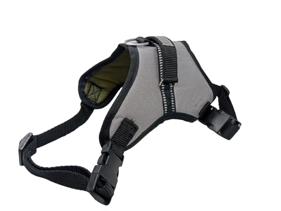 Yucky Dog Belt Padded Dog Harness Reflective Adjustable Neck Strip & Chest Strip Dog Harness Size Medium Adjustable Neck Size 20-26 inch. Adjustable Chest Size 25-32 inch Grey (B0CMJPMG2N) Amazon Price History, Amazon Price Tracker