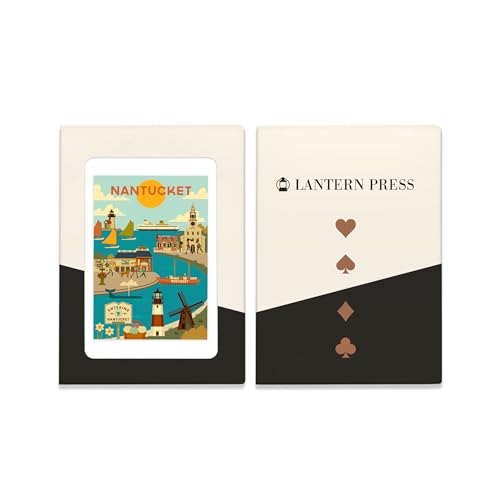 Baraja Póker Lantern Press Nantucket Island 52 cartas miniatura 4