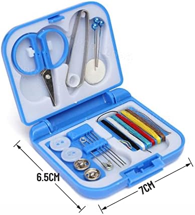 GOLTA Mini Travel Sewing Kit Home Holiday Outdoor Camping Small Compact Pocket Portable Set with Needles Threads Safety Pins Scissor Buttons Tool Emergency Use Assorted Repair Accessories (14Pc)