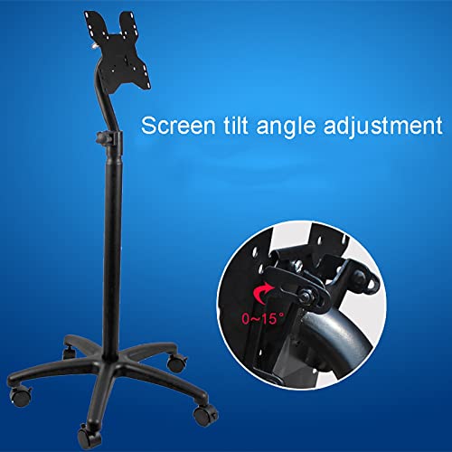 Soporte móvil para TV con ruedas, ajustable para 14-37 pulg. miniatura 4