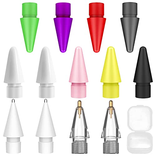 13pcs Puntas De Lápiz De Apple Lápiz para Pencil 1.ª Generación y 2.ª Generación iPad Pro Compatible Control Preciso...
