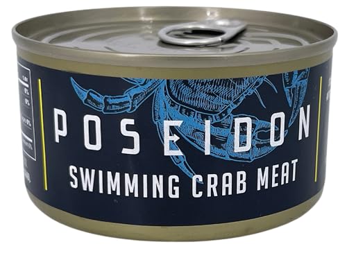 Carne Di Granchio Poseidon, 170G, Qualità Premium, Selvatica, Ricca Di Proteine Per Torte Di Granchio, Zuppe E Insalate, 11G Di Proteine, Basso Contenuto Di Carboidrati, Senza Conservanti