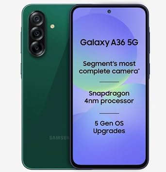 Samsung A36 5G 128GB 8GB RAM Dark Green - Image 1
