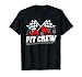 Pit Crew Car Racing Checkered Flag Racing Party T-Shirt