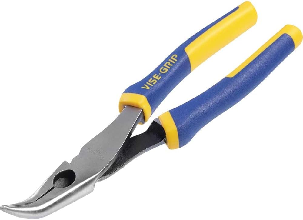 IRWIN 8 Inch (203 mm) Curved Spout Pliers with Rubberized Handle 10505506