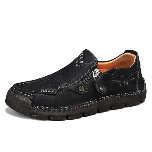 Image of Casual Driving Loafers Slip On Shoes for Outdoor Comfort and Fashion (a-Black, 6)