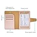 Teskyer Passport Holder for Travel, RFID Passport Cover Wallet with Crdit Card Holder Slots and Air Ticket Pocket, Travel Essentials, Rose Gold
