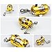 Wedhapy Mini Portable Fishing Rod Pen Fishing Pole Mini Pocket Fishing Rod Telescopic Pocket Fishing Accessory Golden