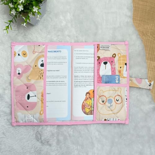 Capa Para Caderneta de Vacinação Bebê/Capa Protetora/Vacinas/Porta Documentos Bebê/Menino Menina (Ur