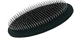 Chris Christensen Terrier Palm Pad, Small Dog and Cat Brush, Small Leather Dog Brush, High Grade Steel Pin Head, Polished Metal Tips Dog Brush,16mm pin length