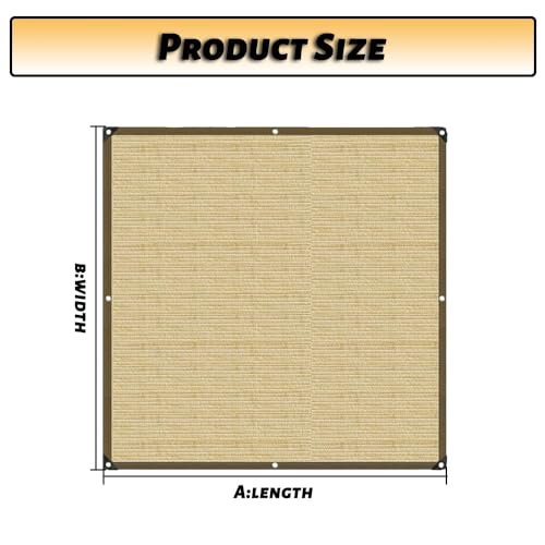 Voile d'ombrage avec œillets 11,4 m - Protection UV patio