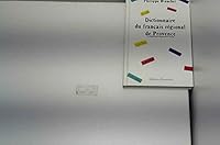 Dictionnaire du français régional de Provence 286253109X Book Cover