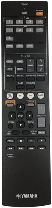 Replacement Remote Control Work for TV/Audio/Projector for Yamaha RAV521 ZJ66500 HTR-3067 Audio / Video Receiver