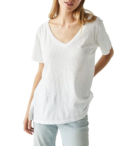 Levi Supima V-Neck Tee White #TOP4