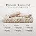 Oli Anderson Boho Duvet Cover Set King Size, Beige and Terracotta Color Clash 3 Pieces Microfiber Bedding Set, Durable and Super Soft Duvet Covers with Zipper and Ties, 104
