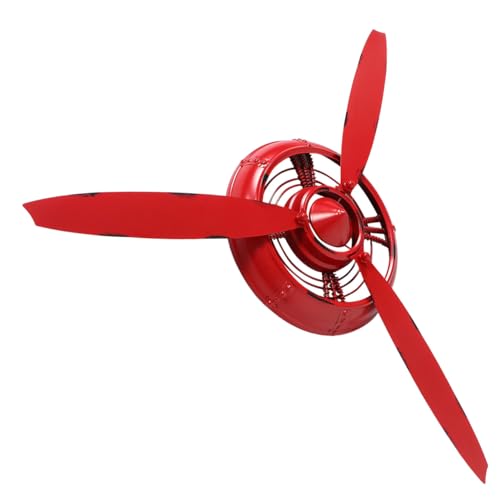 Hélice avion rétro fer rouge de style antique pour design unique