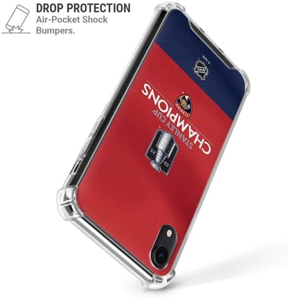 Skinit Clear Phone Case Compatible with iPhone XR - Officially Licensed 2025 Stanley Cup Champions Florida Panthers Design