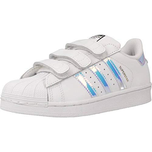 adidas Originals Superstar CF C White/Iridescent Leather Infant US 11