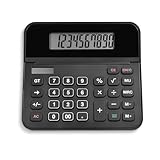 Staples 10-Digit Desktop Calculator, Solar/Battery, Large LCD Display, Basic Financial Functions, Compact Office Desk Calculator