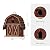 Glitzhome 10.25" H Hanging Birdhouse Rustic Wooden Barn Garden Bird House for Outdoor