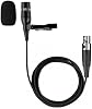 Micrófono de solapa de repuesto para SHURE BLX188/CVL Micrófono de solapa inalámbrico | Micrófono de condensador cardioide con conector ta4f para transmisores de cuerpo inalámbricos Shure, negro con cable 1