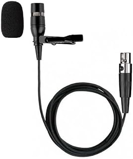 Replacement Lapel mic for SHURE BLX188/CVL Wireless Lavalier Microphone, Unidirectional, ta4f 4 Pins, Black Microphone