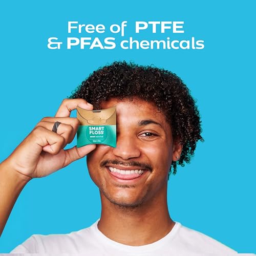Image of DrTung's Smart Floss, Mint Natural Expanding Dental Floss - Pack of 2 | Gentle on Tooth & Gums, Expands & Glides, PTFE & PFAS Free, Certified Organic Mint Essential Oils