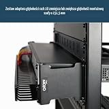 Tecmojo 1U Przedłużacz Głębokości 151,5mm, Adapter do Montażu w Szafie, Zestaw Adapterów do Montażu w Szafie, Rozszerzenie Stelaża Sieciowego, Czarny