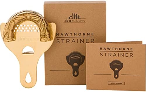 A Bar Above Hawthorne Strainer for Cocktails, Bar Strainer Cocktail, with High-Density Spring, Mirrored Stainless Steel Finish, Drink Strainer, Cocktail Strainer, for Boston Shakers and Mixing Glasses - Thumbnail 3