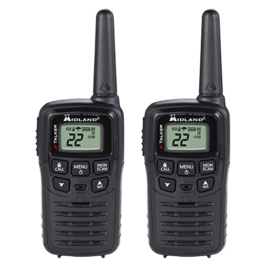 Midland® T10 X-TALKER Two-Way Radios - 22 Channel- Extended Range Walkie-Talkies, 38 Privacy Codes - Best Kids Camping Radio - 2 Pack