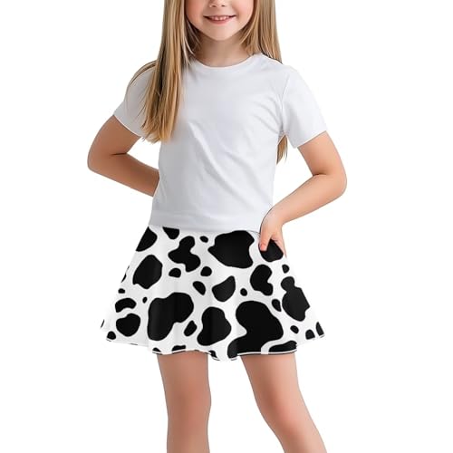 Pleated Tennis Skirt for Kids Girls 5-14 Years Old 2-in-1 Casual Stretch