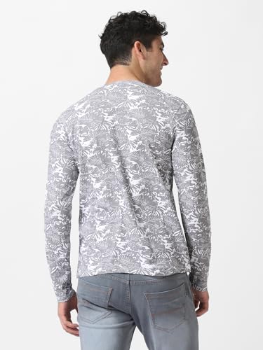 Image of Urbano Fashion Men's Printed Full Sleeve Slim Fit Cotton T-Shirt