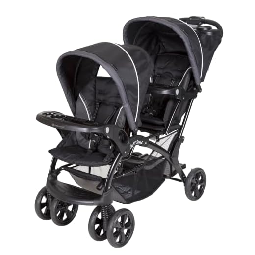 Baby Trend Sit and Stand Double Stroller, Onyx