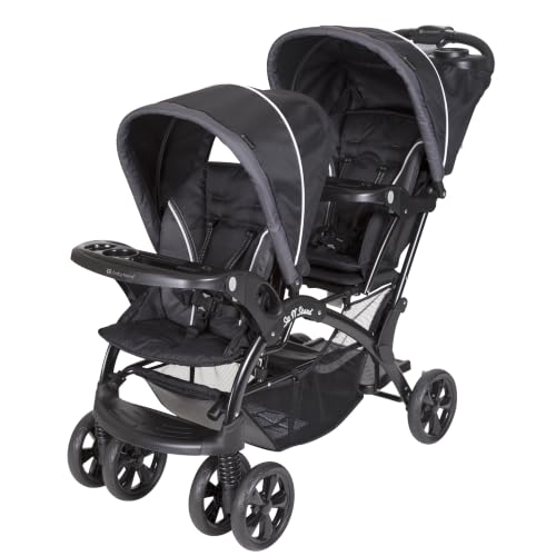 Image of Baby Trend Sit N' Stand Double Stroller, Onyx