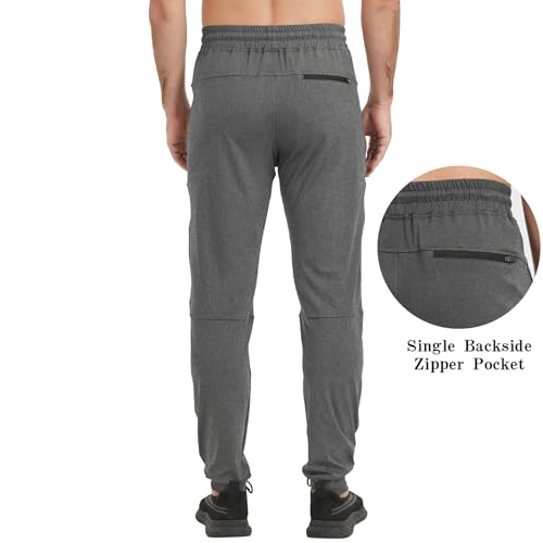 Image of Tall Mens Sweatpants Extra Long Athletic Jogger Pants Zipper Pockets