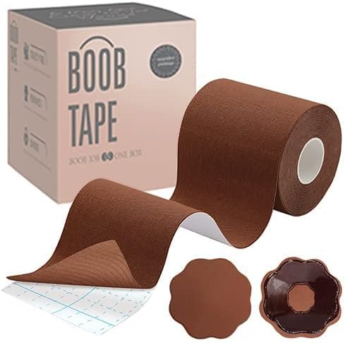 Tripsky XL Breast Lift Tape, BoobTape for Large Breasts,Body Tape for Fashion,Athletic Tape Boobtape &NippleCover for A-G Cup