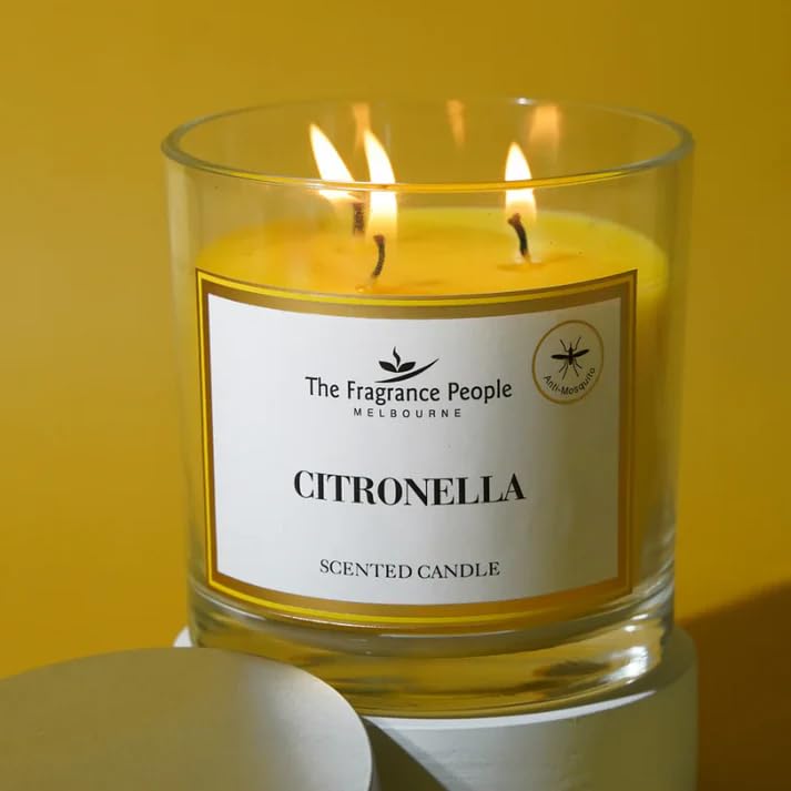 Citronella Essential Oil 3-Wick Candle Natural Soy Wax, Mosquito Repellent, Long-Lasting Scented Candle for Indoor & Outdoor Use – Home, Garden, Office, Balcony & Gifting-picture-41