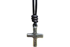 Unblemished Hammered Cross Necklace Awash in Spiritual Grace