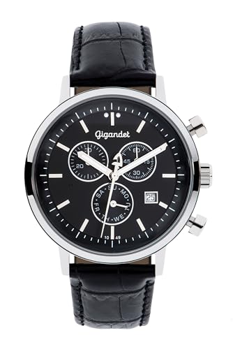 Montre Gigandet Hommes en cuir et quartz japonais aux finitions soignées et élégantes