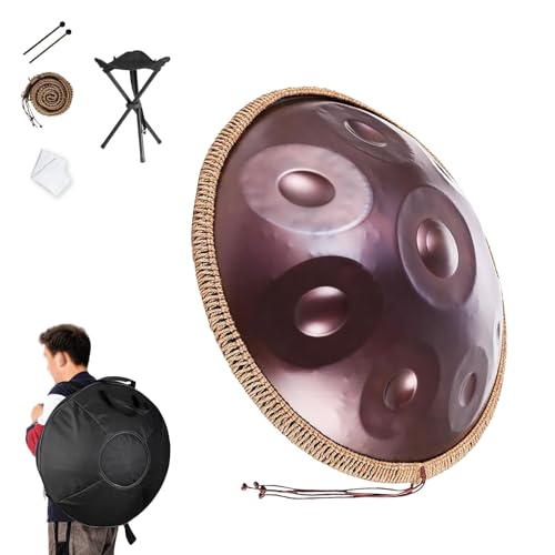 �n���h�p���h�����y�� 440Hz/432HZ �n���h�p���h���� �X�`�[���h���� �y�� D�}�C�i�[ 22�C���` �n���h�p�� �Ŋy�� 9��10��12�� �u���P�b�g�����[�ܕt���������(Purplish-red,432Hz/9Note)