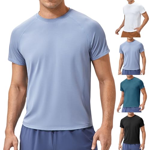 Mens Short Sleeve Athletic Shirts Sun Uv Protection Rash Guard Shirts Lightweight Quick Dry Gym Tee Shirt for Men4