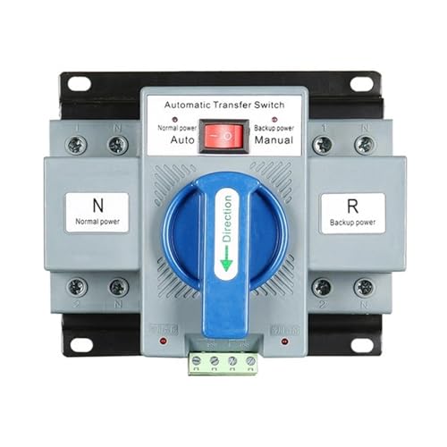 Inverseur automatique ATS 2P 63A pour éviter les pannes de courant sur réseau 230V